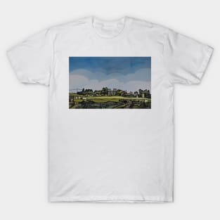 Cooling Castle Kent Abstract Landscape T-Shirt